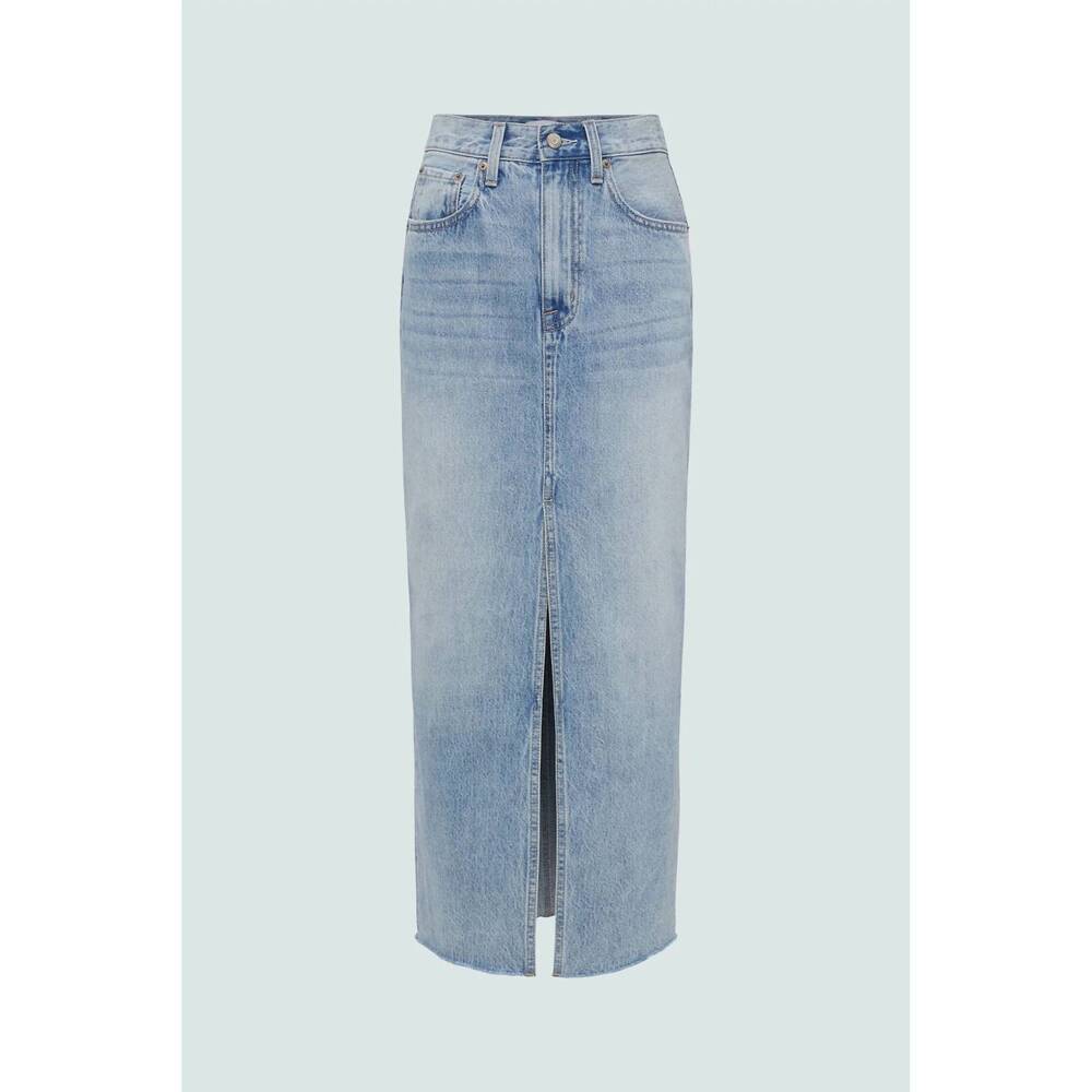NEW PISTOLA alice midi skirt in blue - Picture 5 of 5